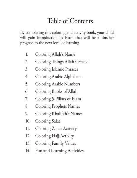 My Islamic Coloring Book