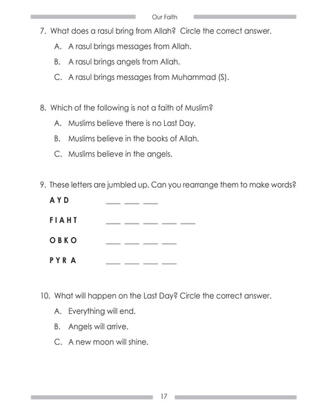 Islamic Studies - Student Workbook - Level 1