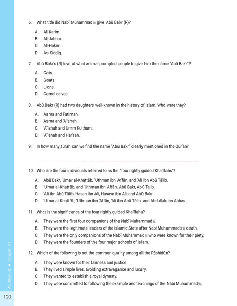 Message of Islam - Workbook - Level 4