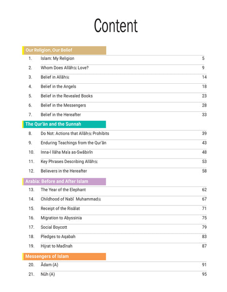 Message of Islam - Workbook - Level 4